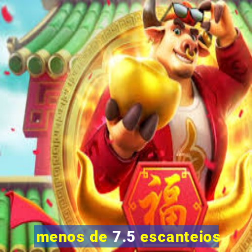 menos de 7.5 escanteios